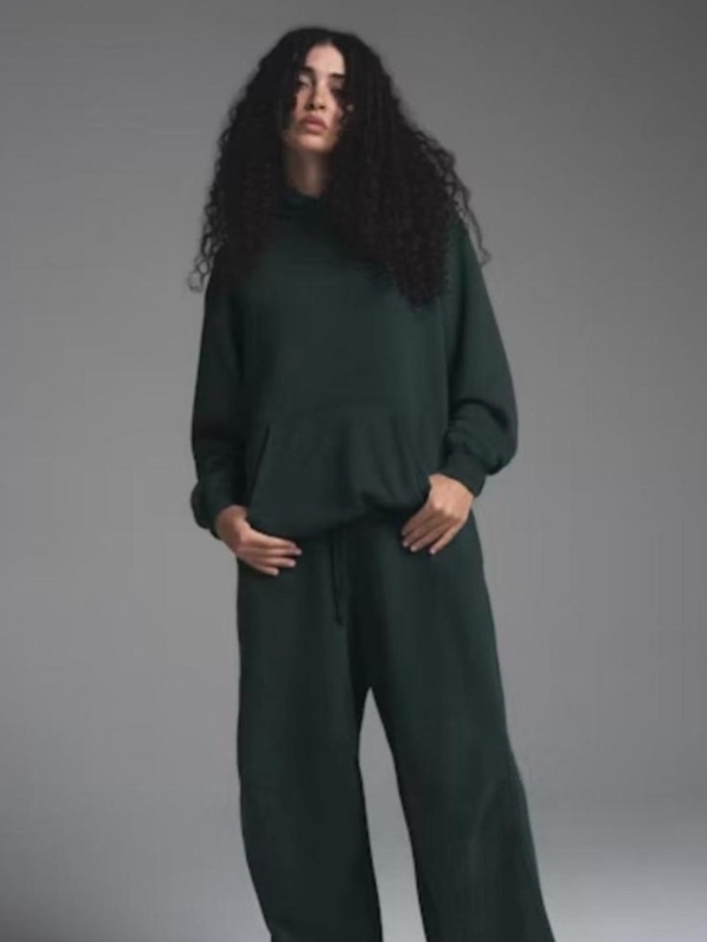 SKIMS Relaxed Hoodie in Cypress Medium